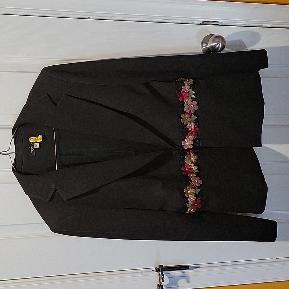 Jacket with Floral Waist